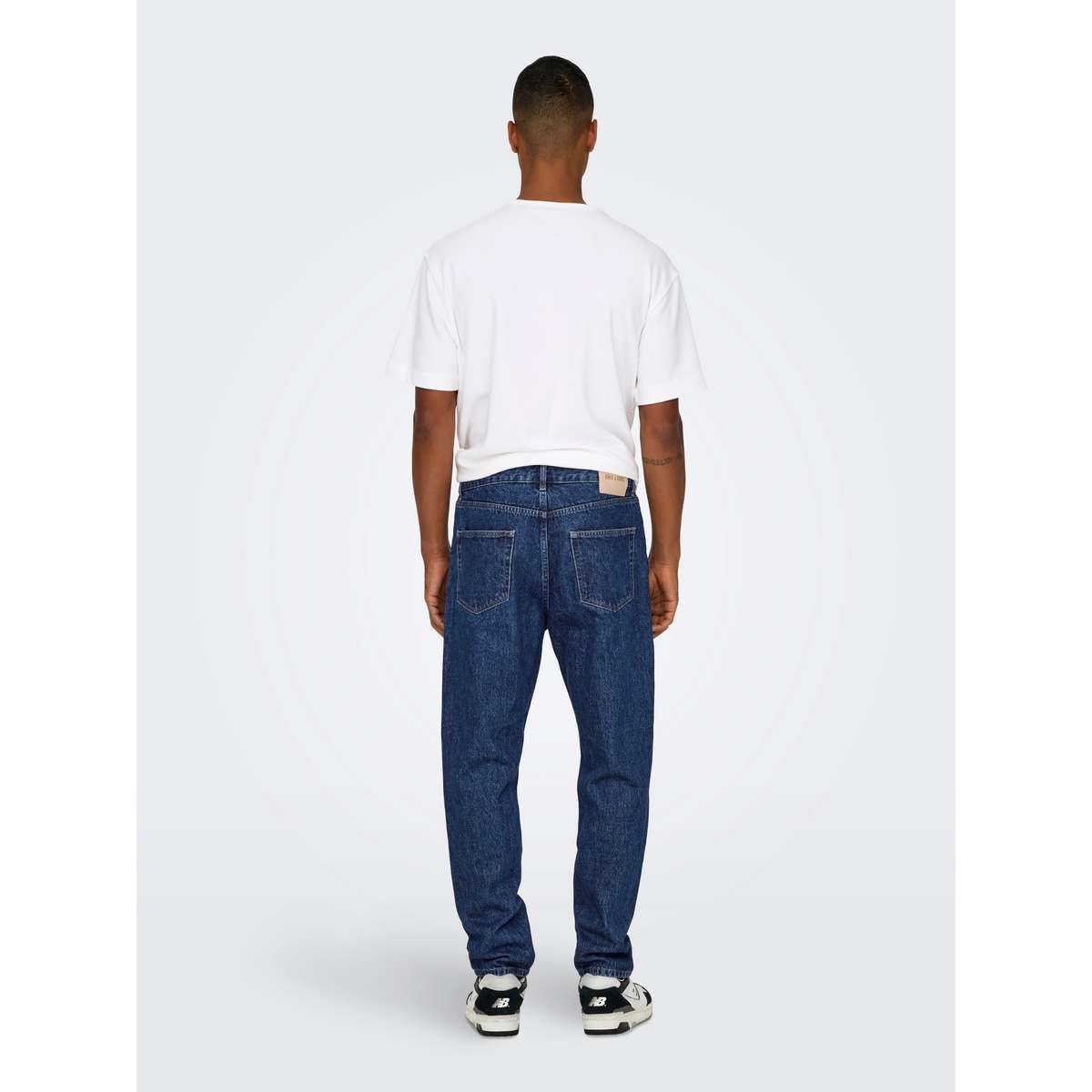 ONLY & SONS MEN΄S TYE HIGH RISE LOOSE FIT COTTON JEANS BLUE